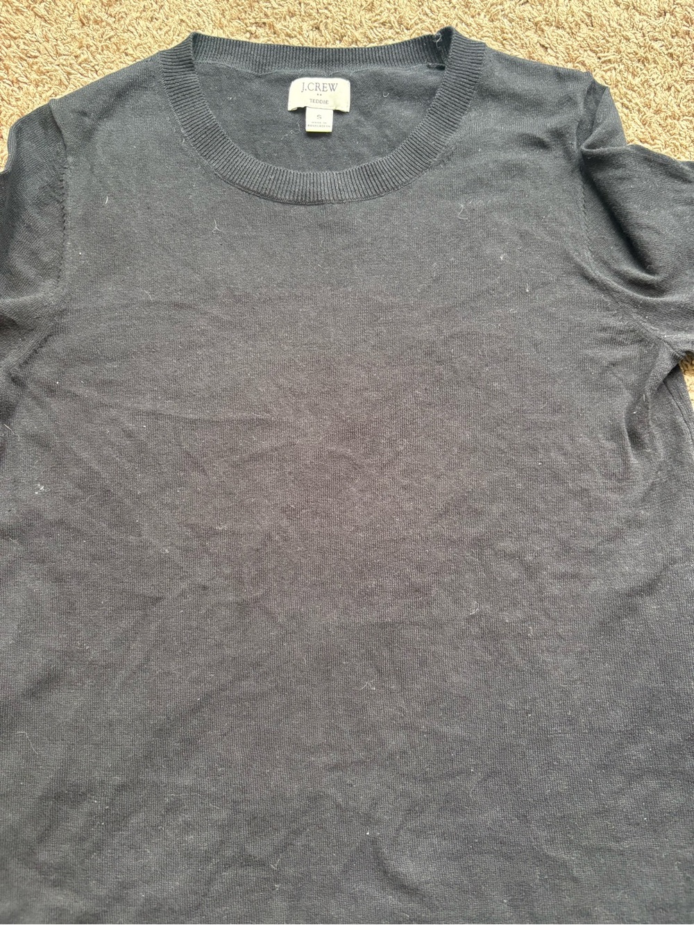 J. Crew Black Crewneck Sweater - Picture 5 of 5